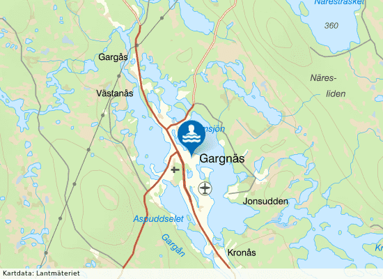 Gargnäs Lagun på kartan