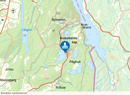 Flöghult på kartan