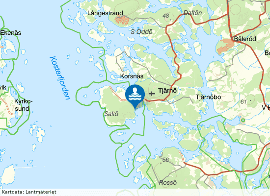 Saltö på kartan