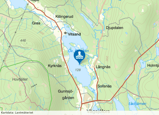 Långnäs på kartan