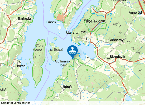 Gullmarsberg på kartan