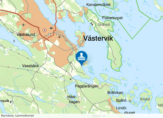 Lysingsbadet Bastubadet på kartan