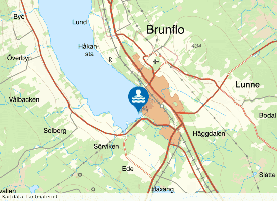 Brunfloviken på kartan