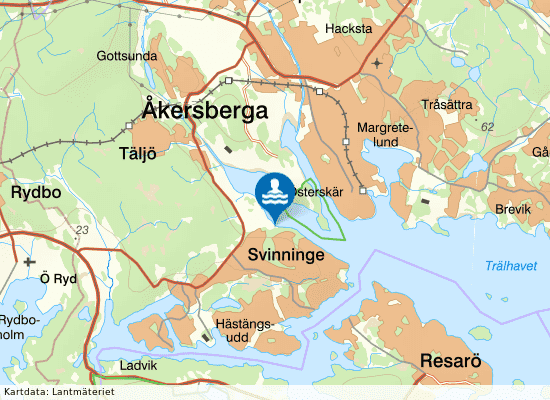 Svinninge hundbad på kartan