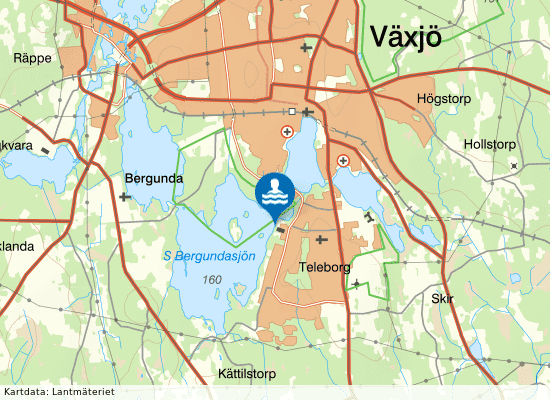 Södra Bergundasjön, Torparängen på kartan