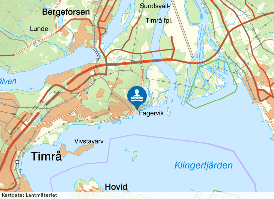 Grunna Fagervik på kartan