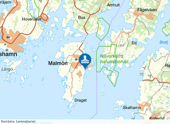 Kyrkogårdsviken på kartan