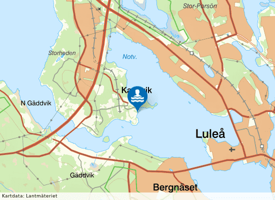 First Camp Luleå på kartan