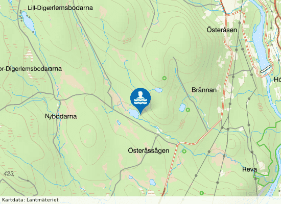 Mjösjön, Bispgården på kartan