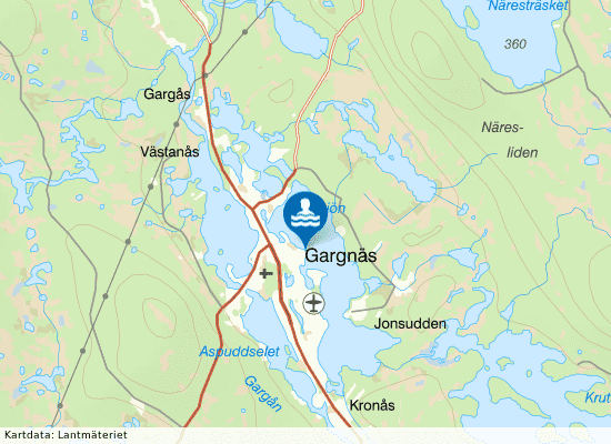 Gargnäs på kartan