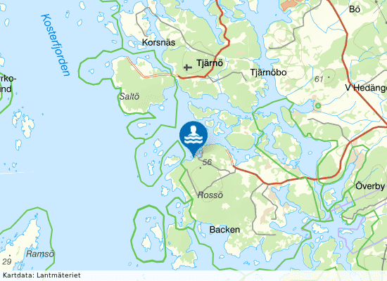 Garvikens camping på kartan