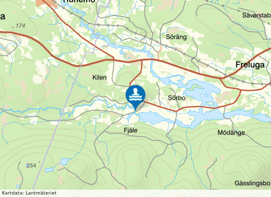 Fjäle på kartan