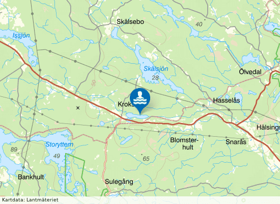 Krokstorp på kartan