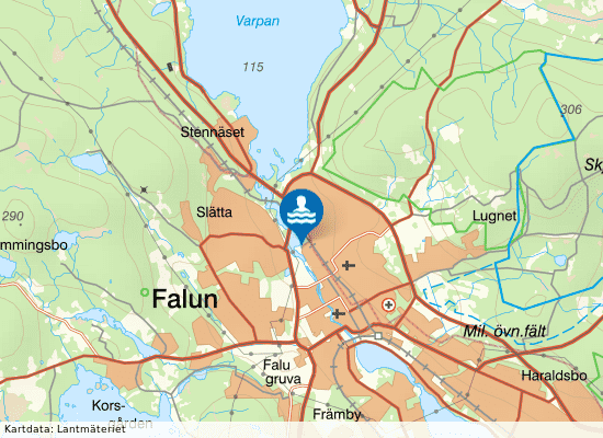 Kålgården på kartan