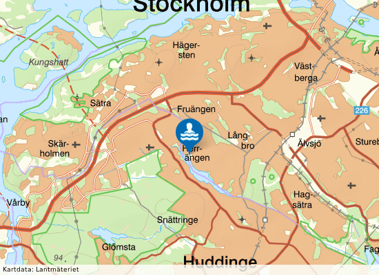 Doppingvägen, Långsjön på kartan