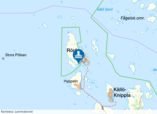 Reservatet, Rörö på kartan