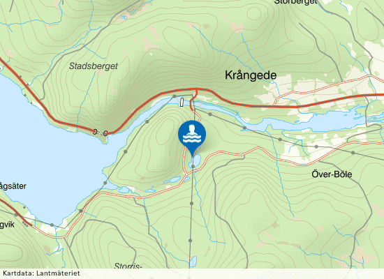 Krångede, Öratjärn på kartan