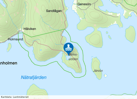 Balestjärn på kartan