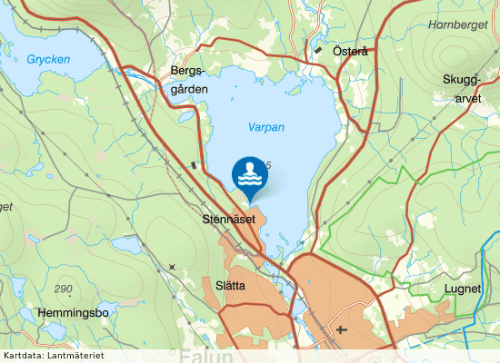 Gullnäsgården på kartan