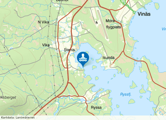 Vika Badplats på kartan