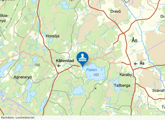 Flaten på kartan