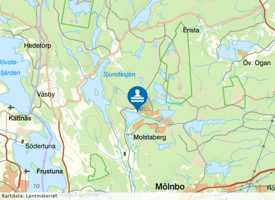 Saltkällsjön norra på kartan