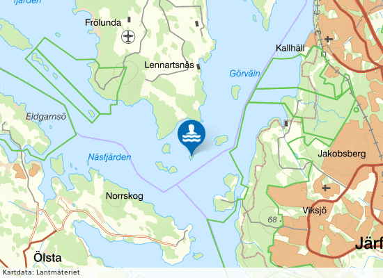 Allmansholmen Ö på kartan