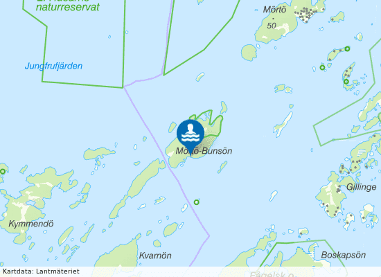 Mörtö Bunsö på kartan