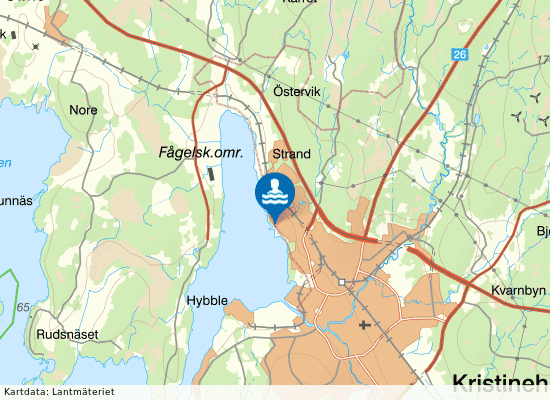 Mariebergs Badet på kartan