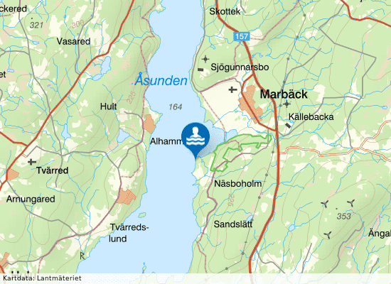 Näsboholm på kartan