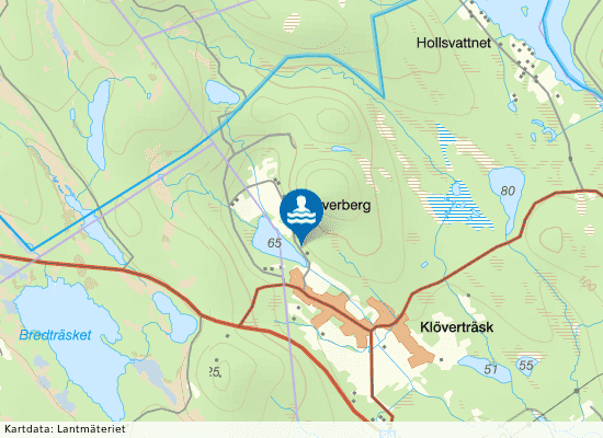 Klöverträsket på kartan