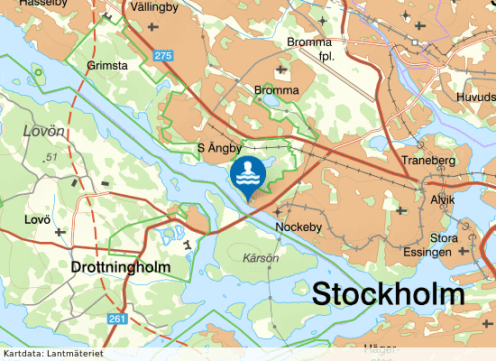 Nockeby klippor på kartan