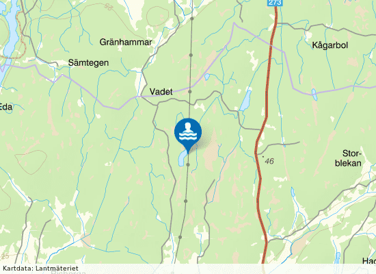 Trimsjön på kartan