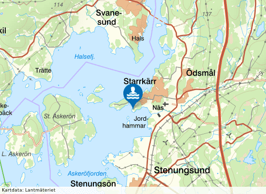 Råön på kartan