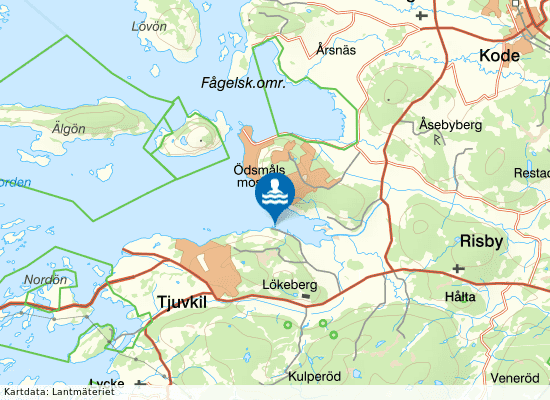 Lökebergs Badplats på kartan