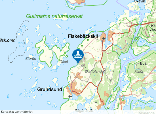 Munkeviks Badplats på kartan