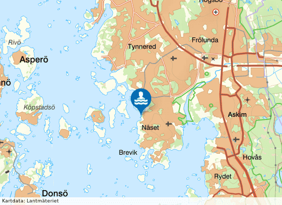 Hammars Badplats på kartan