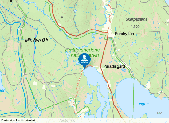 Forshyttan på kartan