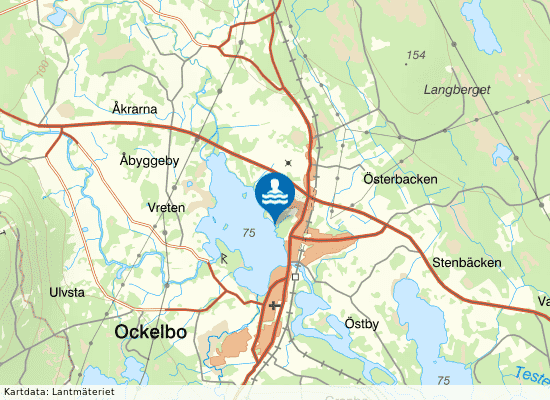 Sjöbacken på kartan