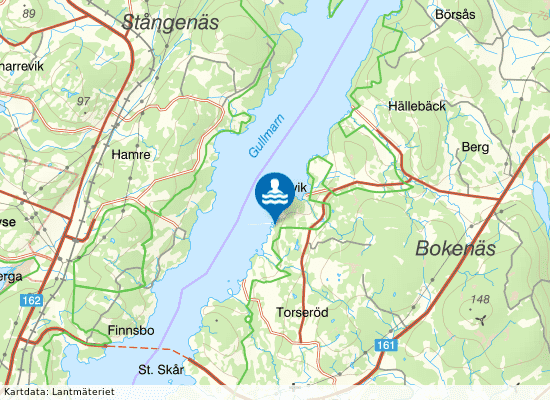 Fossens Camping på kartan