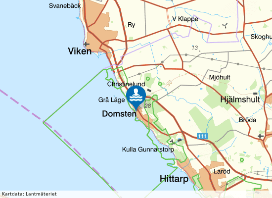 Hundbad - Domsten på kartan
