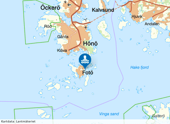 Fotö, Vivik på kartan