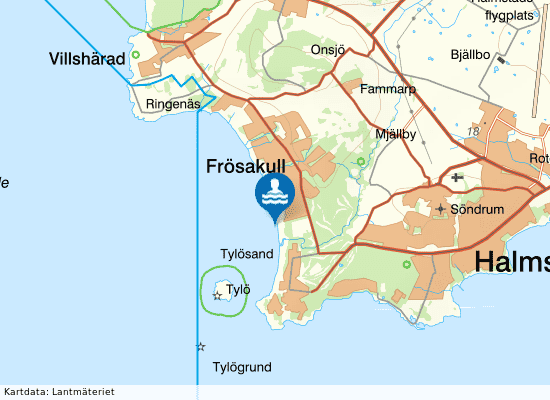 Frösakull, First camp på kartan