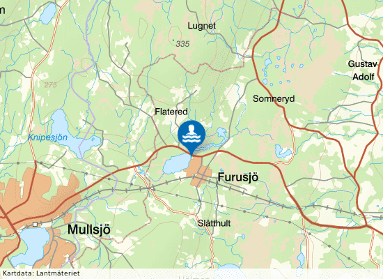 Furusjön på kartan