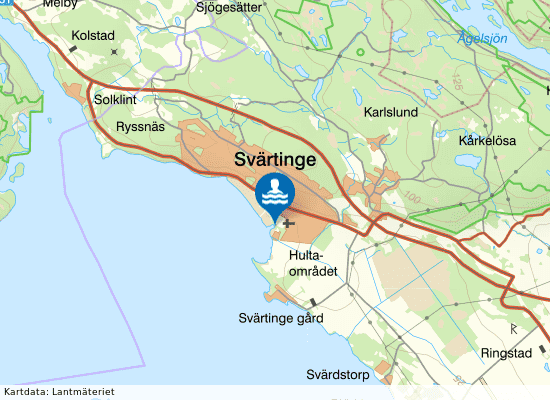Glan, Skarsätter på kartan