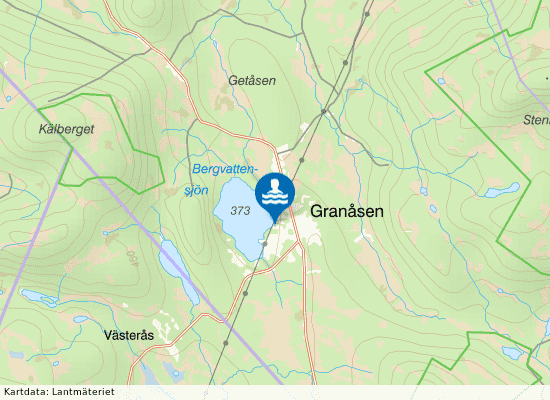 Granåsens badplats på kartan