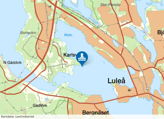 Arcus camping på kartan