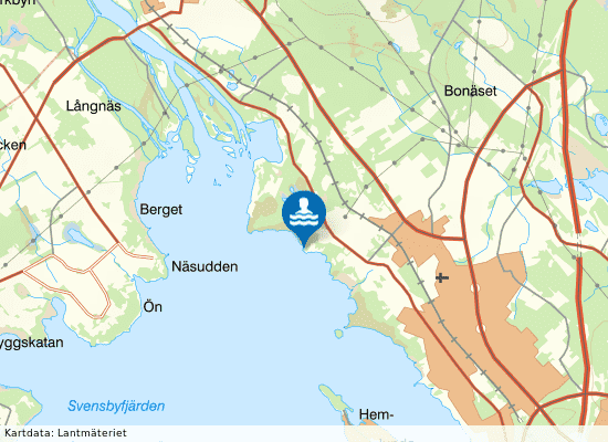 Hamnviken, Öjebyn på kartan