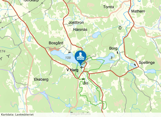 Hargsjön på kartan