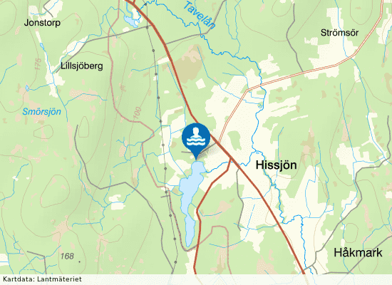 Hissjö på kartan